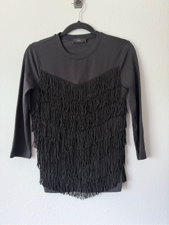 Diesel Tops - Vintage Y2K Diesel Fringe Top Women Black